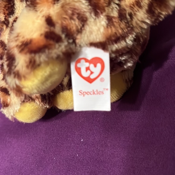 TY Beanie Boos - SPECKLES the Leopard (Glitter Eyes) (Regular Size - 6 inch) - Picture 9 of 11